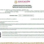 Imprimir certificado de secundaria por internet