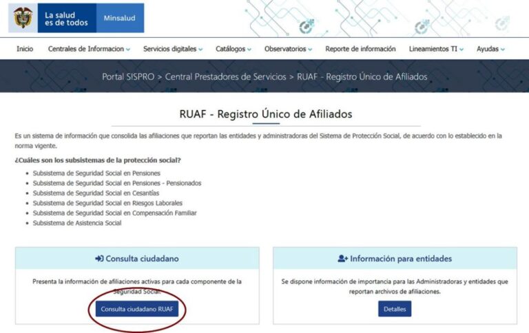 Consultar Tus Afiliaciones Cesantías Y Pensiones En RUAF-SISPRO