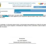 Certificado de relación de dependencia laboral del sector público de Ecuador