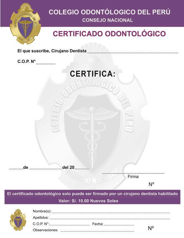 certificado